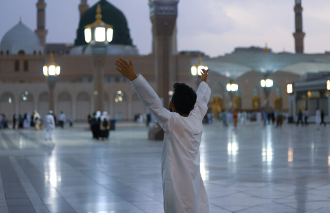 Hajj pilgrim inside the Kaaba for performing hajj